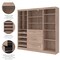 Bestar Bestar Pur 86 in Closet Organizer with Storage Cubbies in rustic brown 26853-000009 - alternate 3
